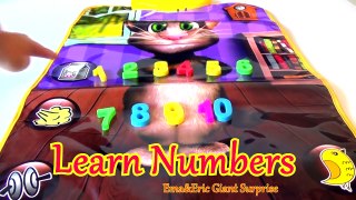 Learn Numbers with 1 10 with Talking TOM Toy Videos for Children by Ema&Eric Giant Surpris