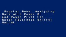 Popular Book  Analyzing Data with Power BI and Power Pivot for Excel (Business Skills) Unlimited