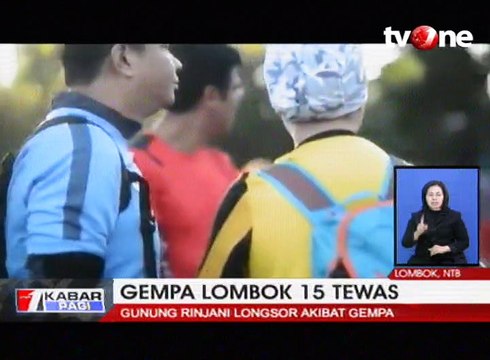 Kepanikan Ratusan Pendaki Gunung Rinjani Saat Gempa