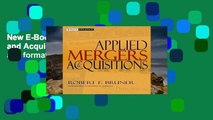 New E-Book Applied Mergers and Acquisitions (Wiley Finance) any format