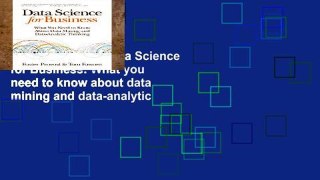 EBOOK Reader Data Science for Business: What you need to know about data mining and data-analytic