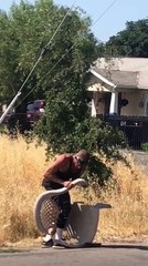 Man vs. Broken Chair