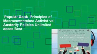 Popular Book  Principles of Macroeconomics: Activist vs. Austerity Policies Unlimited acces Best