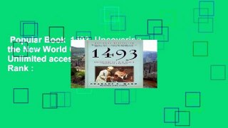 Popular Book  1493: Uncovering the New World Columbus Created Unlimited acces Best Sellers Rank :