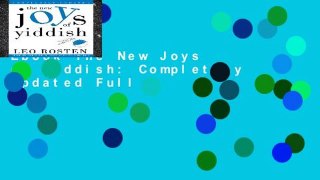 Ebook The New Joys of Yiddish: Completely Updated Full