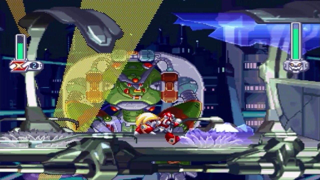 Mega Man X4 (Sega Saturn) - Jogando com Zero - Parte #1 - Zero resgata Iris