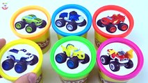 Сups Stacking Surprise Toys Blaze and the Monster Machines Play doh.Hot Wheels Cars Learni