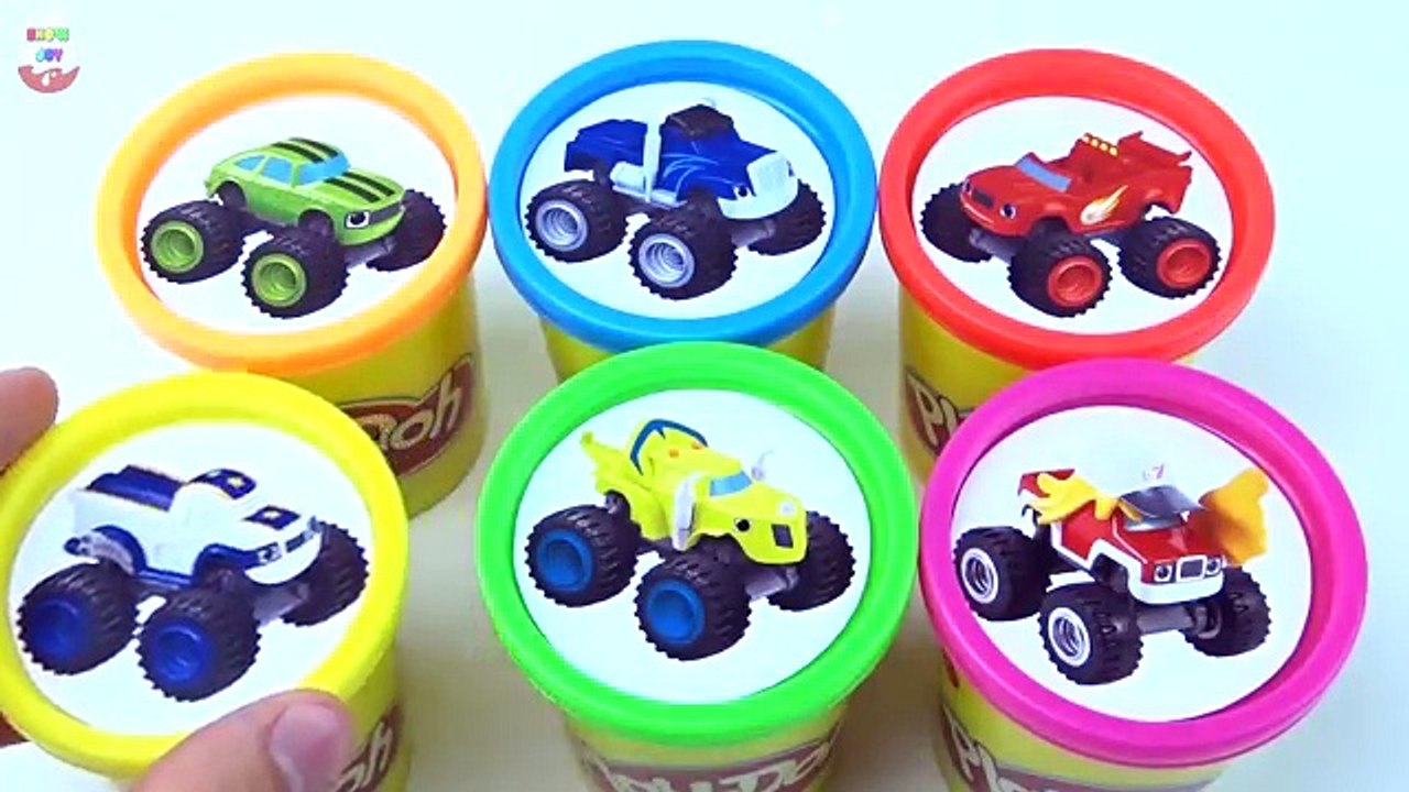Сups Stacking Surprise Toys Blaze and the Monster Machines Play doh.Hot Wheels Cars Learni