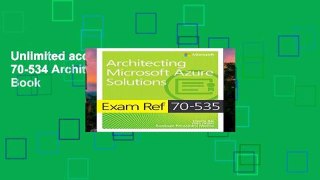Unlimited acces Exam Ref 70-534 Architecting Micros Book
