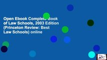 Open Ebook Complete Book of Law Schools, 2003 Edition (Princeton Review: Best Law Schools) online