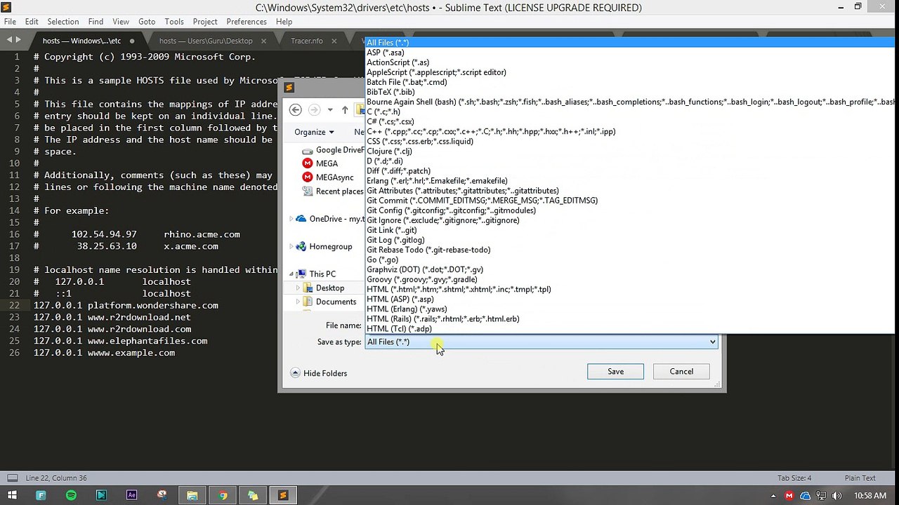 How to Edit Host file in windows ?