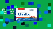 View Unix in 24 Hours, Sams Teach Yourself: Covers OS X, Linux, and Solaris Ebook