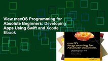 View macOS Programming for Absolute Beginners: Developing Apps Using Swift and Xcode Ebook