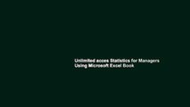 Unlimited acces Statistics for Managers Using Microsoft Excel Book