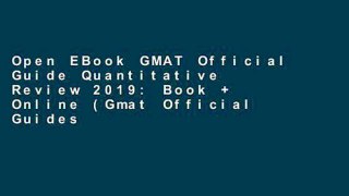 Open EBook GMAT Official Guide Quantitative Review 2019: Book + Online (Gmat Official Guides) online