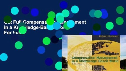 Get Full Compensation Management in a Knowledge-Based World For Ipad