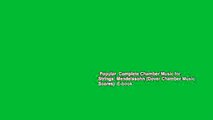 Popular  Complete Chamber Music for Strings: Mendelssohn (Dover Chamber Music Scores)  E-book
