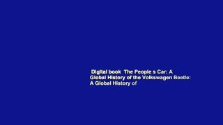 Digital book  The People s Car: A Global History of the Volkswagen Beetle: A Global History of
