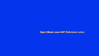 Open EBook Java AWT Reference online