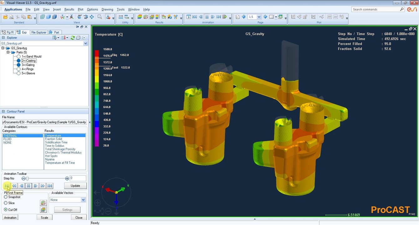 Steel, Gravity Casting Analysis