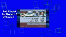 Full E-book  Student Workbook for Modern Dental Assisting, 12e  Unlimited