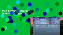 View Fortran 95/2003 for Scientists   Engineers Ebook