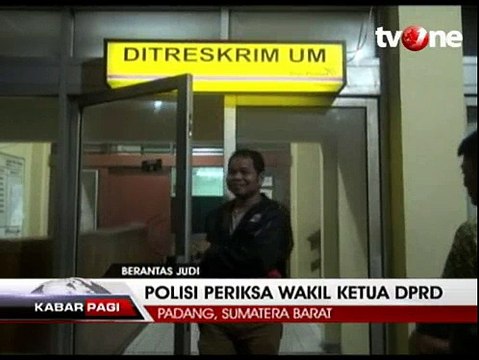 Terlibat Judi, Wakil Ketua DPRD Kota Padang Diamankan Polisi
