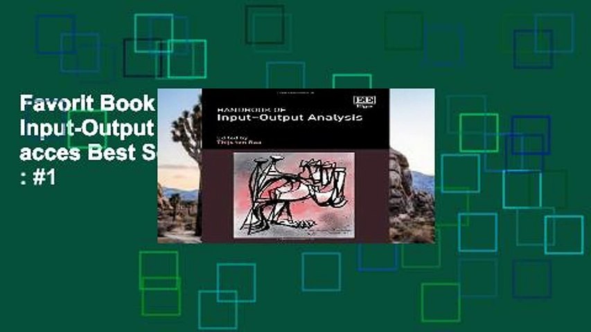 Favorit Book  Handbook of Input-Output Analysis Unlimited acces Best Sellers Rank : #1