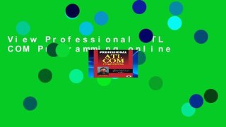 View Professional ATL COM Programming online