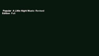 Popular  A Little Night Music: Revised Edition  Full