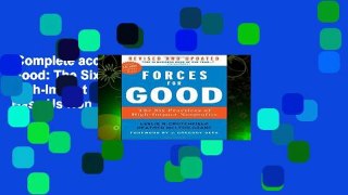 Complete acces  Forces for Good: The Six Practices of High-Impact Nonprofits (Jossey Bass Us Non