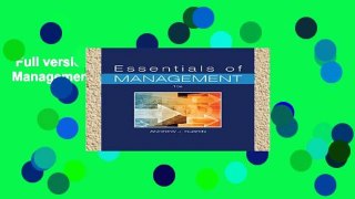 Full version  Essentials of Management  Unlimited