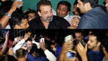 Sanjay Dutt के 59th Birthday पर FANS के बीच फंसे Sanju; ऐसे हुई धक्कामुक्की; Watch Video | FilmiBeat