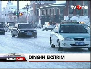 Suhu Udara di Tiongkok Mencapai -40 Derajat Celcius