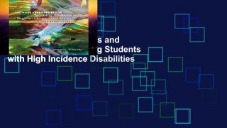 Access books Methods and Strategies for Teaching Students with High Incidence Disabilities