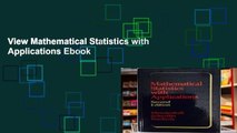 View Mathematical Statistics with Applications Ebook