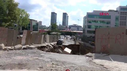 İstanbul Ümraniye'de İstinat Duvarı Çöktü