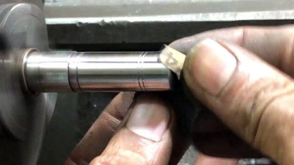 How To Polish A Metal Parts On Lathe Machine l INDUSTRIAL TECHNOLOGY