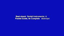 Best ebook  Dental Instruments: A Pocket Guide, 6e Complete   deskripsi