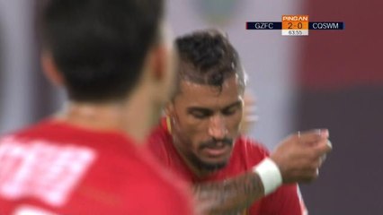 Chine - Paulinho inscrit son premier but depuis son retour