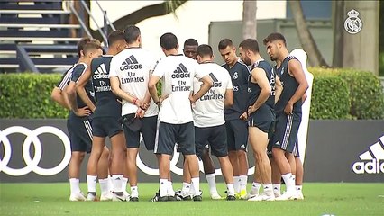El Real Madrid se entrena con las novedades de Keylos Navas y Carvajal