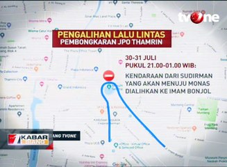 Pengalihan Lalu Lintas Pembongkaran JPO Thamrin