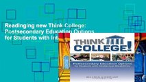 Readinging new Think College: Postsecondary Education Options for Students with Intellectual