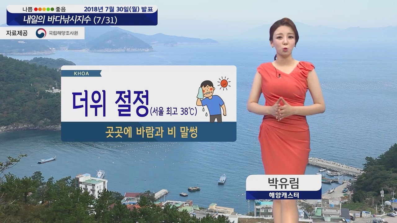 [내일의 바다낚시지수] 7월31일 전국 폭염 기승 전국 곳곳 풍랑 특보 비 소식 안전 출조 / YTN