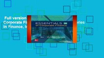 Full version  Essentials of Corporate Finance (Mcgraw-hill/Irwin Series in Finance, Insurance,
