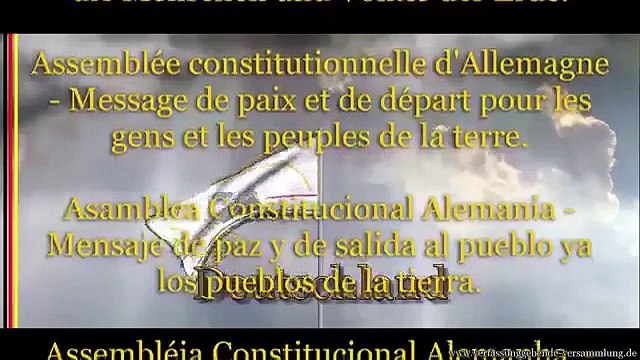 Botschaft an alle Völker dieser Erde! Verfassunggebende Versammlung für Deutschland...