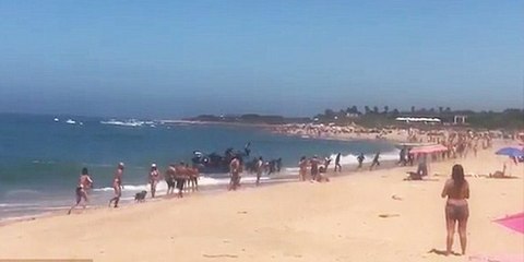 Akdeniz'i ahşap botla geçen sığınmacılar plajdakilerin şaşkın bakışlar arasında karaya çıktı