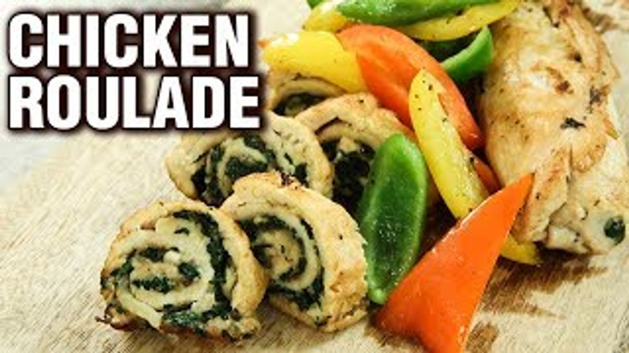 Chicken Roulade Recipe - How To Make A Chicken Roulade - Chicken Starter Recipe - Varun Inamdar