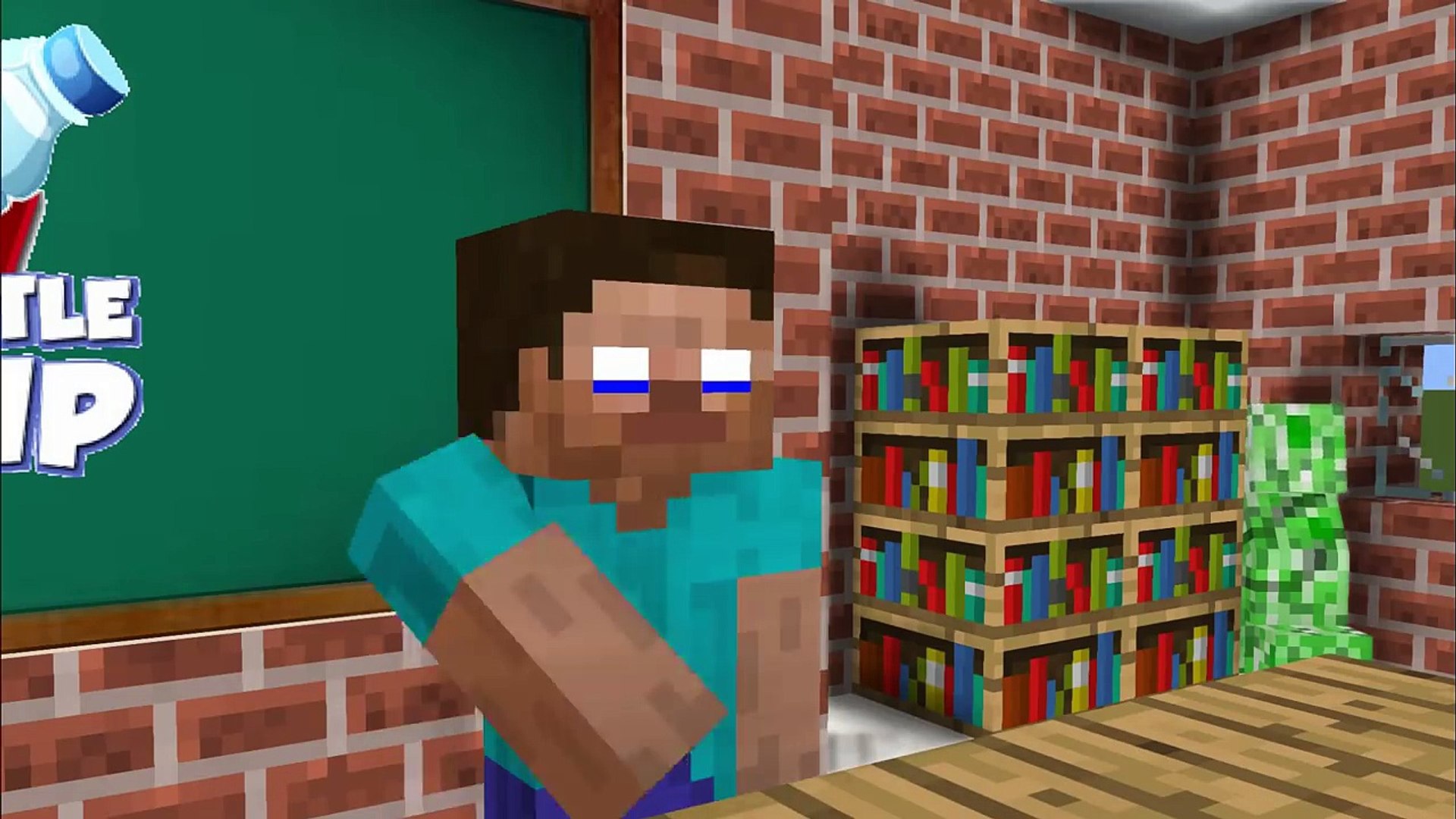 Monster School : BOTTLE FLIP CHALLENGE - Minecraft Animation - Dailymotion  Video