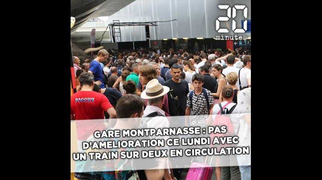 Gare Montparnasse: Pas d’amélioration ce lundi avec 50% de trains supprimés